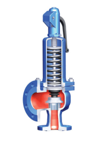 Клапан предохранительный 35.902 ARI-SAFE пружинный, полноподъёмный, угловой, ENJL1040  PN 40/16 фланцевый (DN32/50 PN40/16 Рср:9,0 бар)