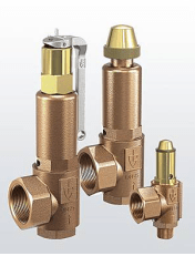 Предохранительный клапан 851-bGK-PTFE р/р СС499К(красная латунь) Тмакс=+225oC PN50 Руст=0,5-50,0bar (DN32, 40х50, 851-bGK-32-f/f-740/50-PTFE-XXbar)