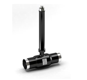 Кран шаровой п/проходн.  LD КШ.Ц.П.25.02 ПП Н = PN25, Ст 20/Нерж. Ст 1.4308/PTFE, св/св, удл. штока (DN150 PN25 КШЦП.150.025.02 пп Н =1500мм)
