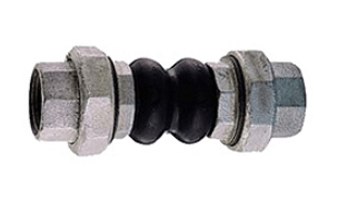 Компенсатор антивибрационный GENEBRE 2830 06 DN025 PN10, корпус - EPDM + Nylon, резьбовое соединение - оцинкованная углеродистая сталь, ВР/ВР