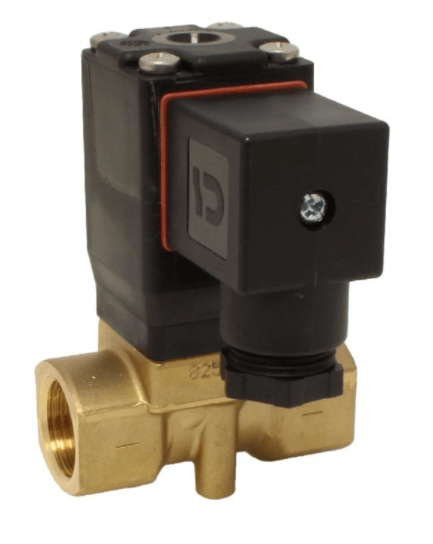 Электромагнитный клапан 2/2-Magnetventil, G1/2", Ms/NBR, 24VDC, 0-10bar, zwangsgesteuert, Temperatur max. 90°C