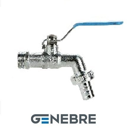 Кран шаровой Genebre, Латунь / Латунь / PTFE, Рычаг