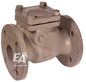 Обратный клапан DN100, PN16 GG-25/Ms-Ms