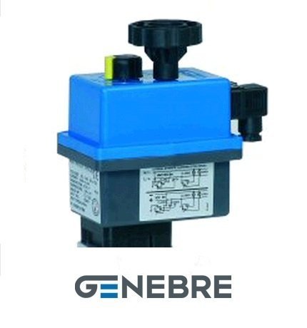 Привод электрический Genebre GE-1, 24В, с платой позиционера 5810 00, 55Нм, ISO F-05/07, время закрытия 14с., кв.17мм