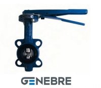 Затвор дисковый поворотный GENEBRE 2109B PN16, корпус - GJL-200 (GG20), диск - AISI316 (CF8M), упл. - NBR, М/Ф, рукоятка, шток 14мм