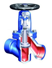 Клапан запорный 45.005 ARI-STOBU  PN40, кованная сталь 1.0460, под приварку (PN 40, DN 400)